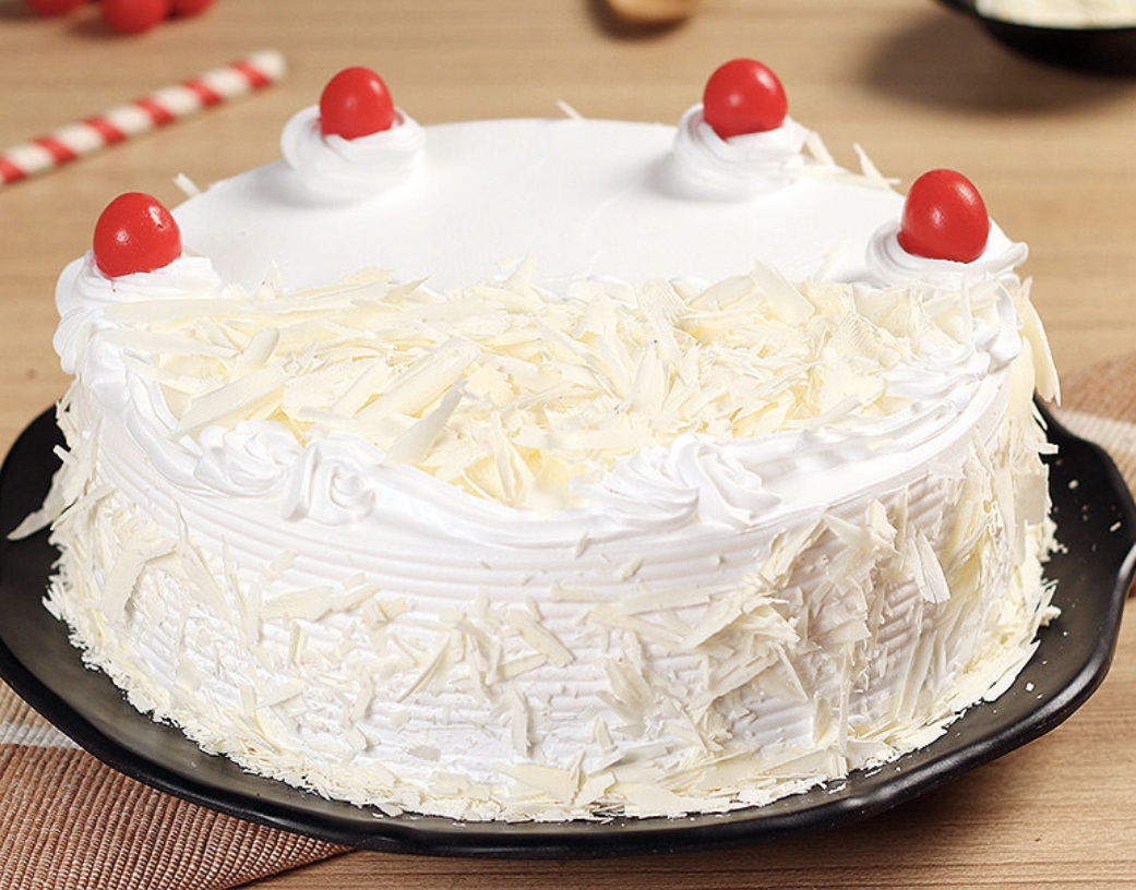 Fresh Cream White Forest Cake – A Delightful Treat